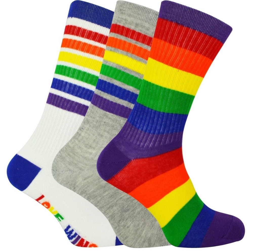 NWT BOXT Socks 3 Pairs Pride Socks in a Gift Box OS - Picture 2 of 3